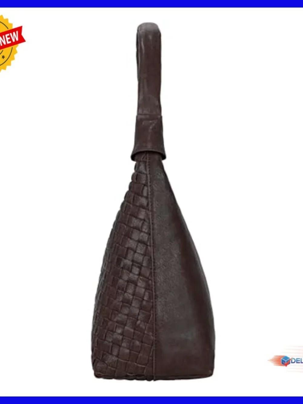Braided Leather Tote Bag Hobo Shoulder Bag Medium Size